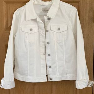 Loft - White jean jacket